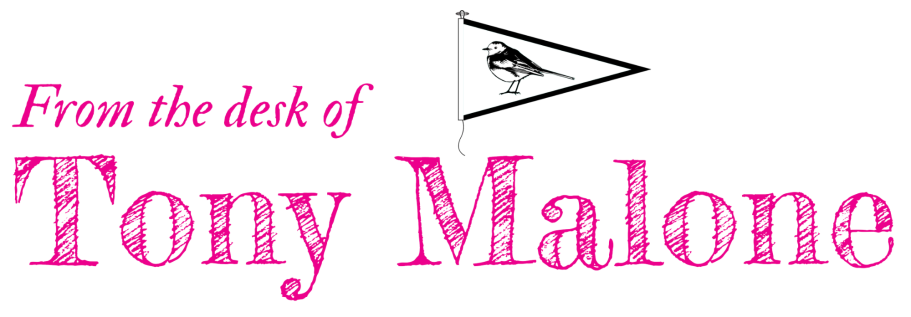 from the desk of Dr Tony Malone, alongside Tony's personal sailing burgee